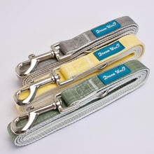 Load image into Gallery viewer, Hemp & Cotton Fabric Leash (Sunshine Yellow)