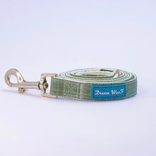 Load image into Gallery viewer, Hemp &amp; Cotton Fabric Leash (Forest Green)

