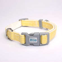 Load image into Gallery viewer, Hemp & Cotton Fabric Collar (Sunshine Yellow)