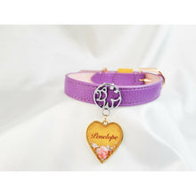 Load image into Gallery viewer, Flower Field Vegan Leather Collar (Tri-Colour)