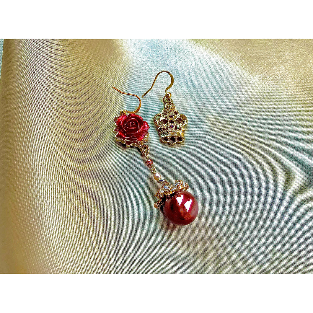 Scarlet Crown Earrings