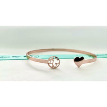Load image into Gallery viewer, Dream Woof Heart bracelet/Bangle in Rose-gold