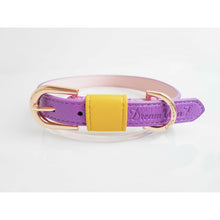 Load image into Gallery viewer, Flower Field Vegan Leather Collar (Tri-Colour)