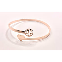 Load image into Gallery viewer, Dream Woof Heart bracelet/Bangle in Rose-gold
