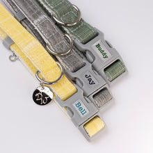 Load image into Gallery viewer, Hemp & Cotton Fabric Collar (Forest Green)