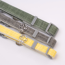 Load image into Gallery viewer, Hemp & Cotton Fabric Collar (Sunshine Yellow)