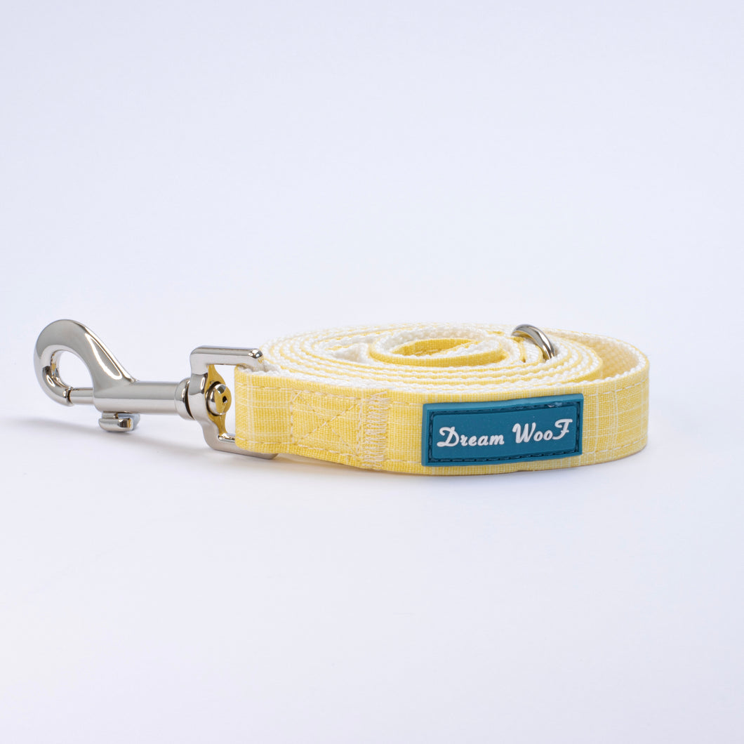 Hemp & Cotton Fabric Leash (Sunshine Yellow)